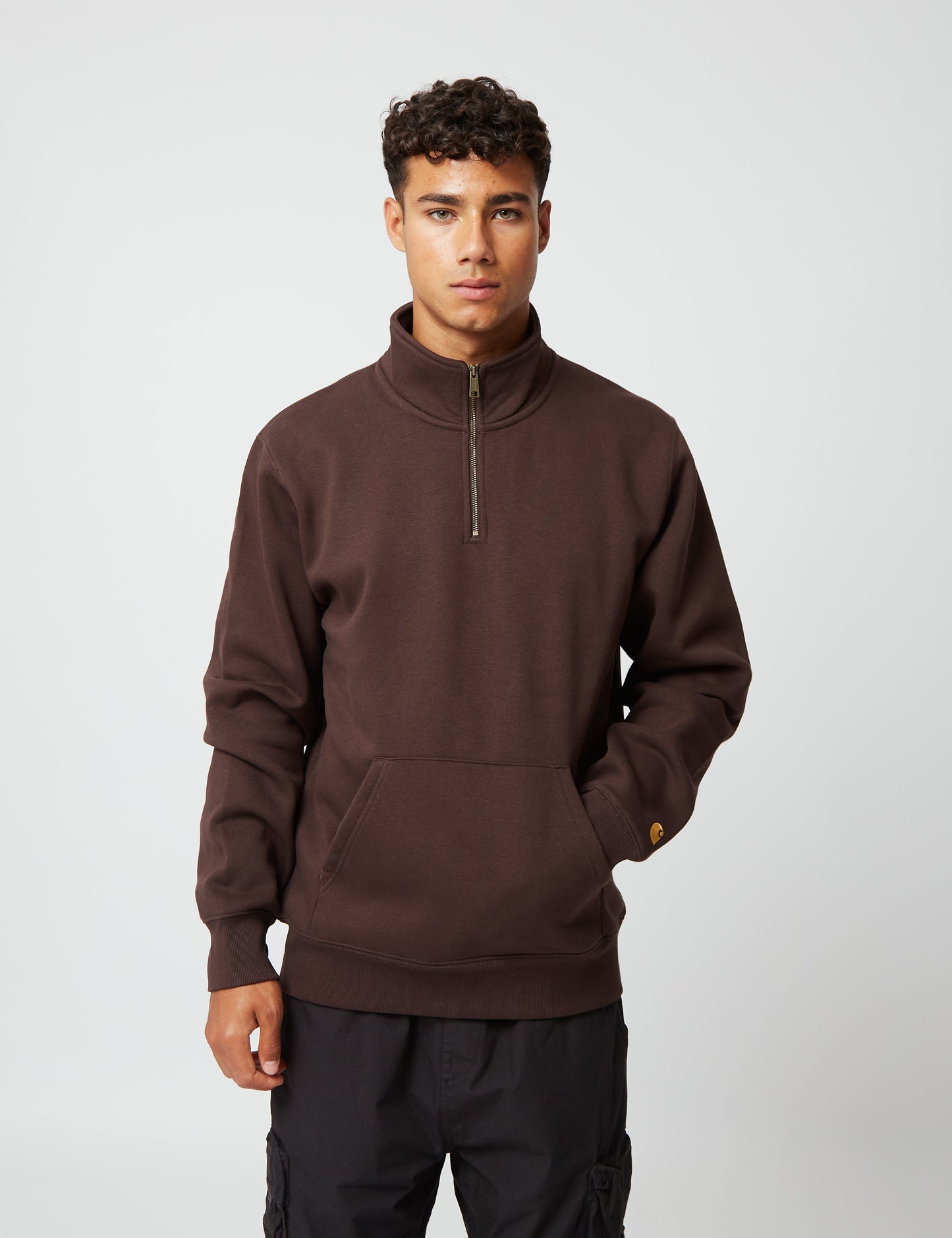 Chase Neck Zip Sweatshirt – Juniper Green