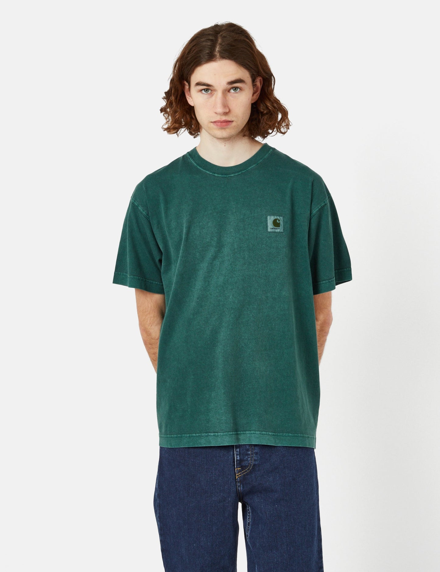 T-Shirt Nelson (locker) - Poolblau