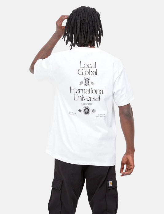 Local Pocket T-Shirt – Weiß/Schwarz