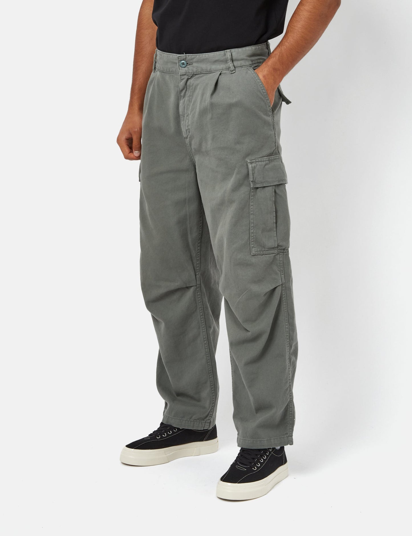 Cole Cargo-Hose (Relaxed Fit) – Rauchgrün