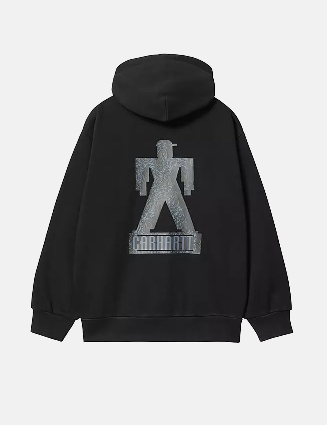 Kapuzenjacke aus Sweatstoff - Schwarz