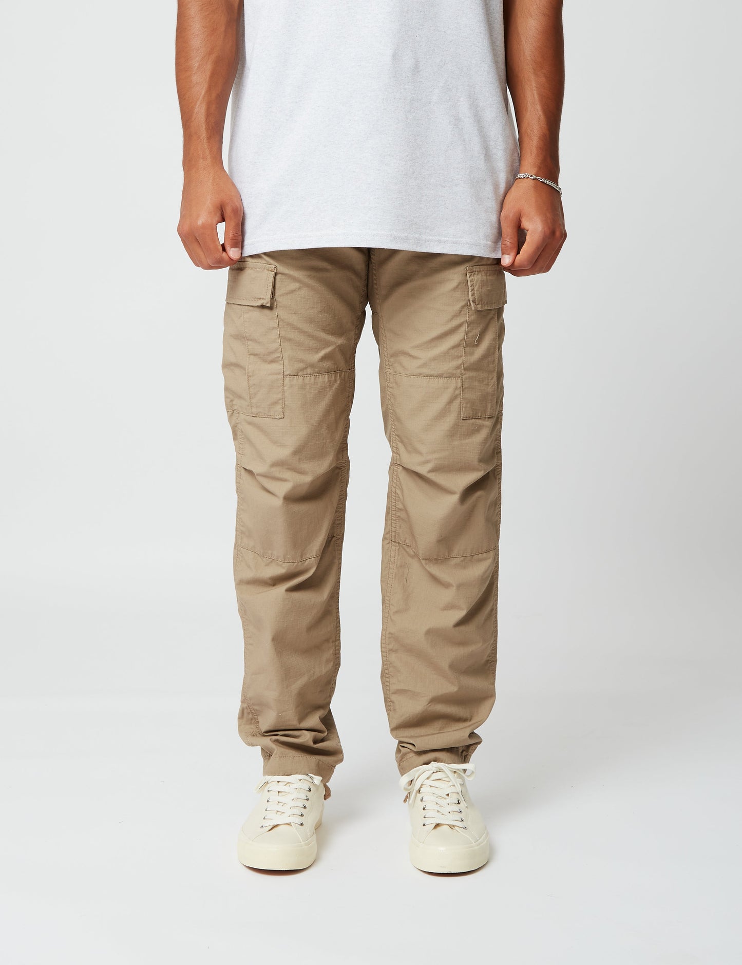 Pantalon Aviation (Ripstop) - Cuir Kaki Rincé