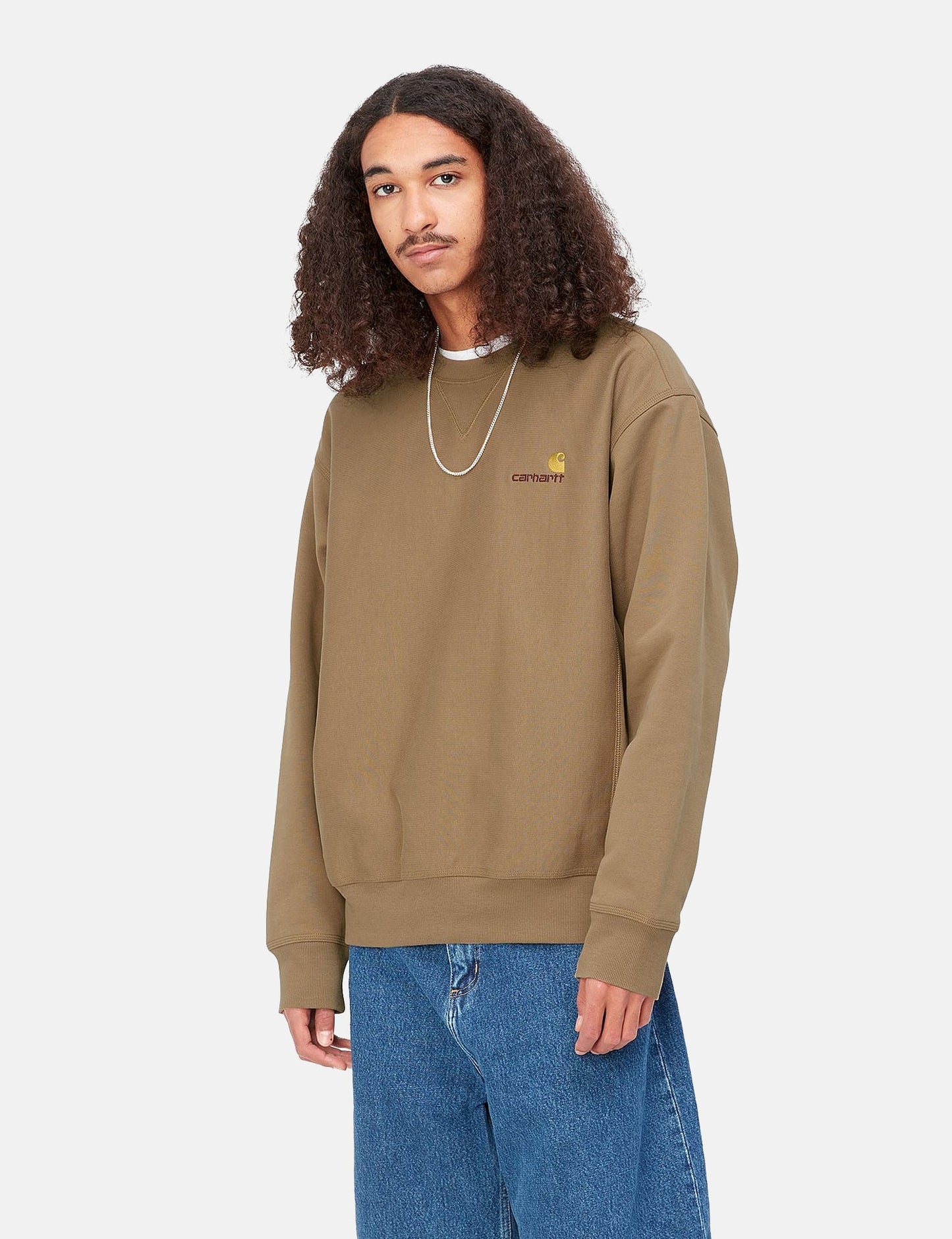 American Script Sweatshirt - Enzianblau