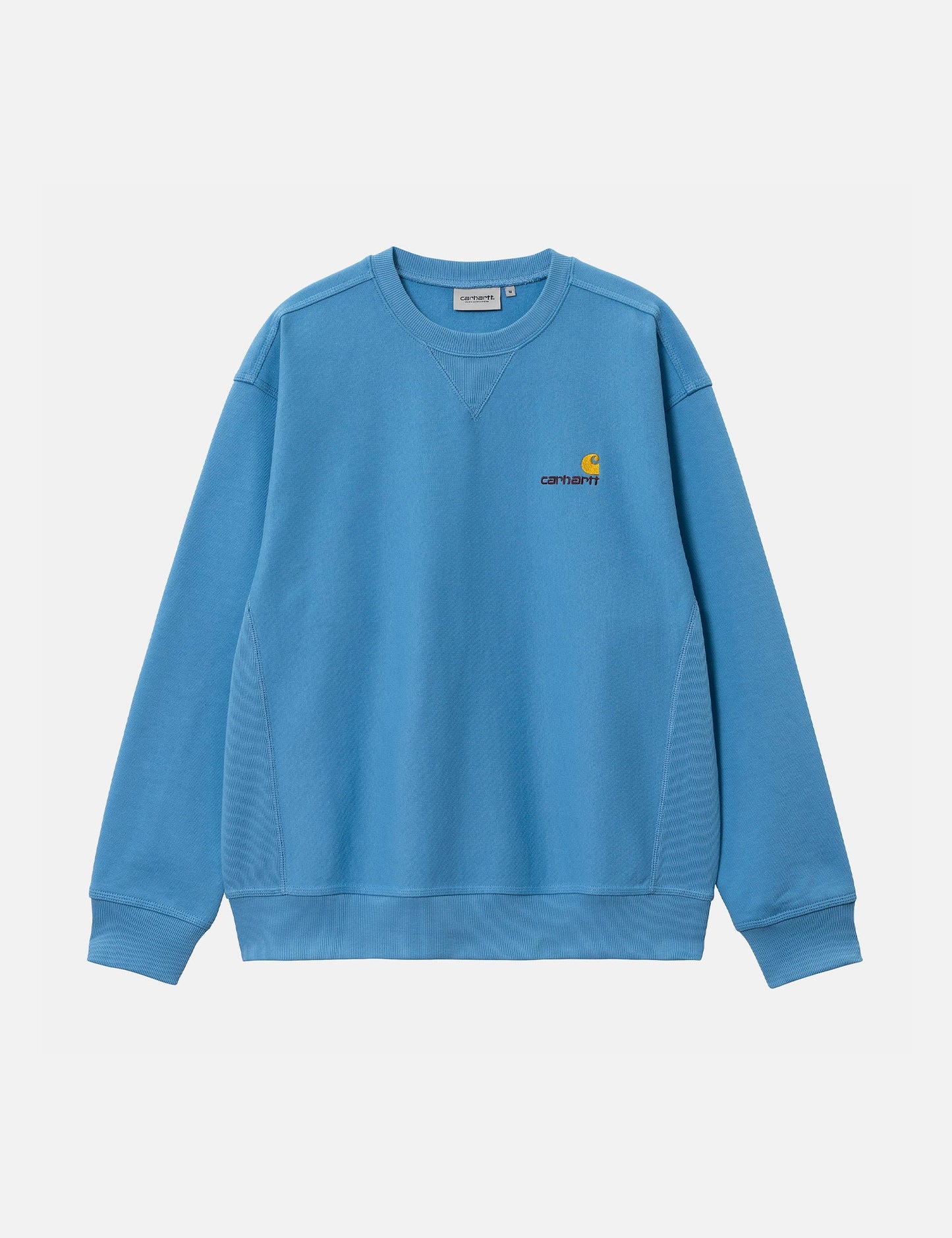 Sweat-shirt American Script - Bleu Piscine