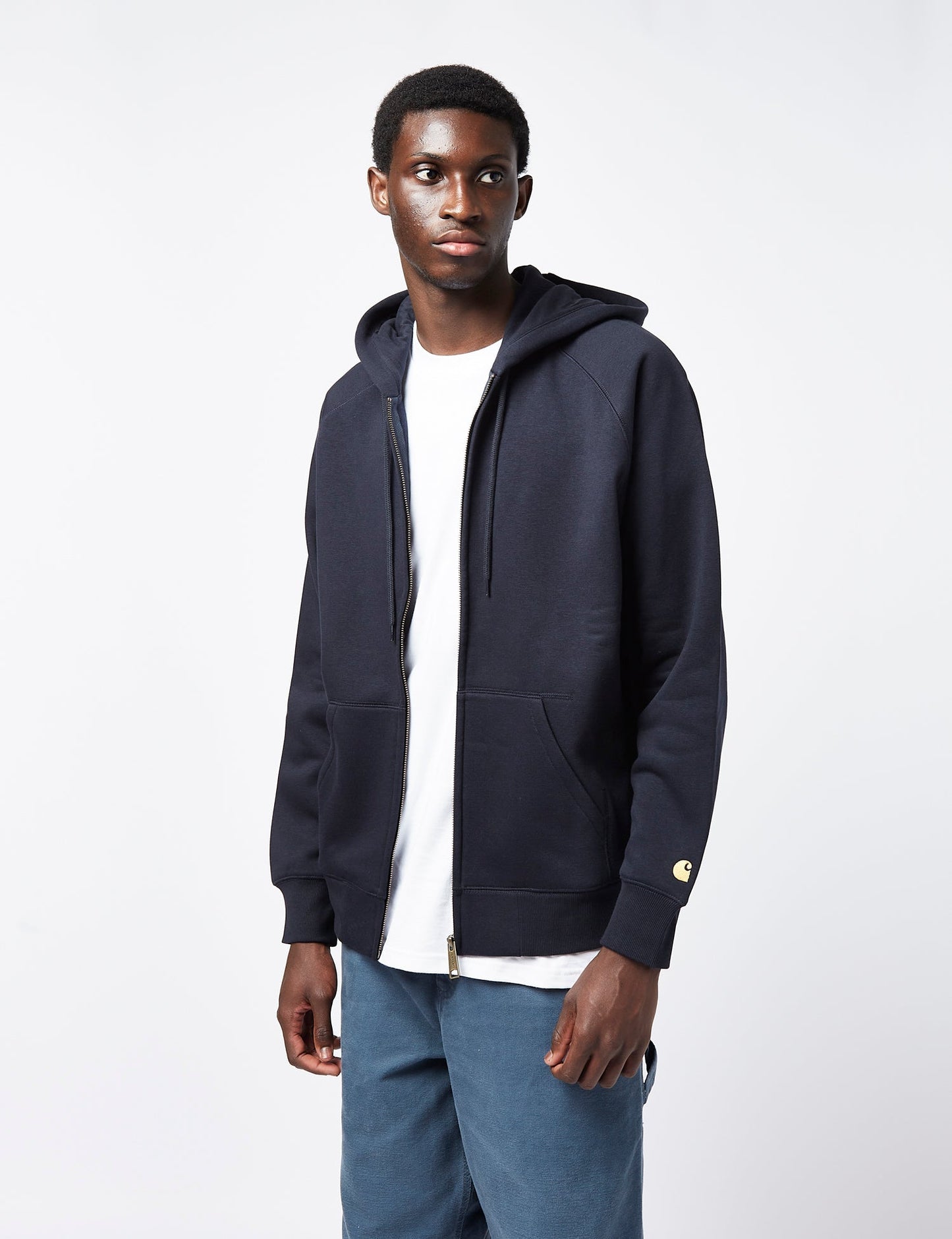 Sweat-shirt zippé à capuche Chase - Bleu marine foncé