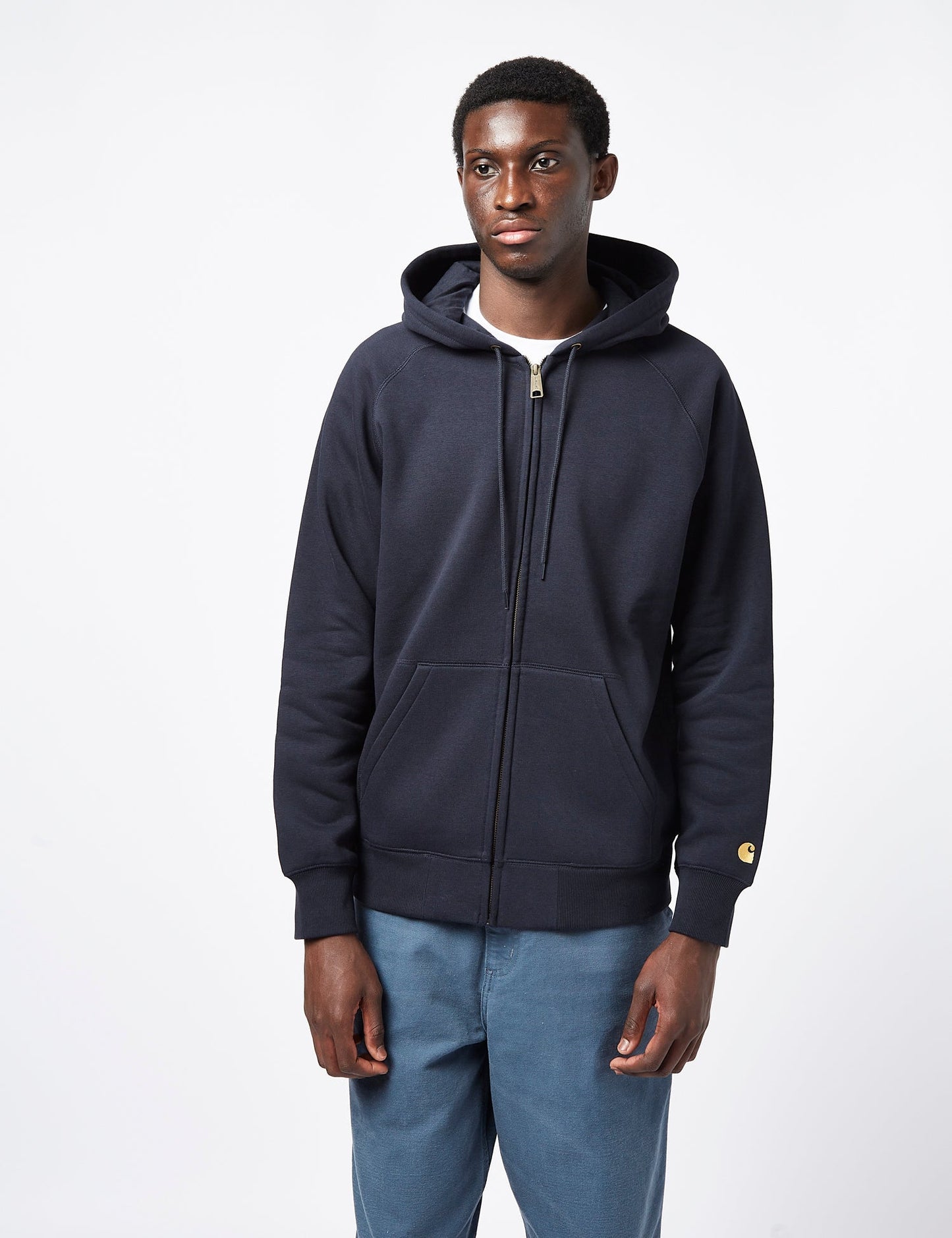 Sweat-shirt zippé à capuche Chase - Bleu marine foncé