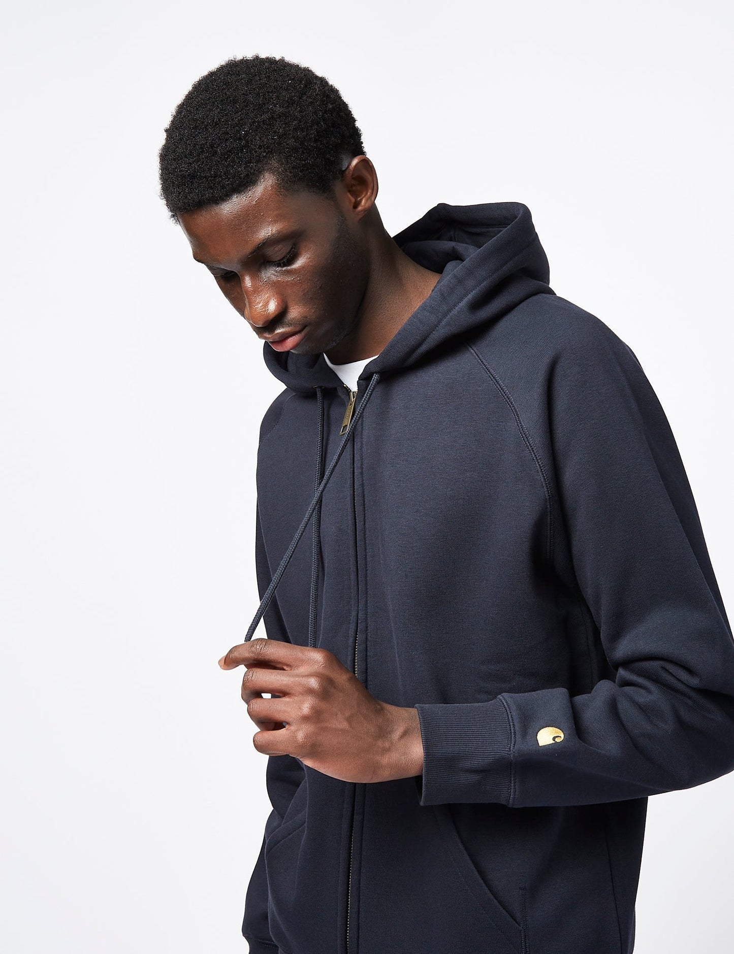 Sweat-shirt zippé à capuche Chase - Bleu marine foncé