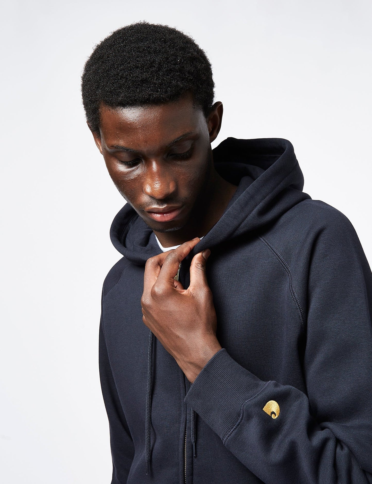 Sweat-shirt zippé à capuche Chase - Bleu marine foncé