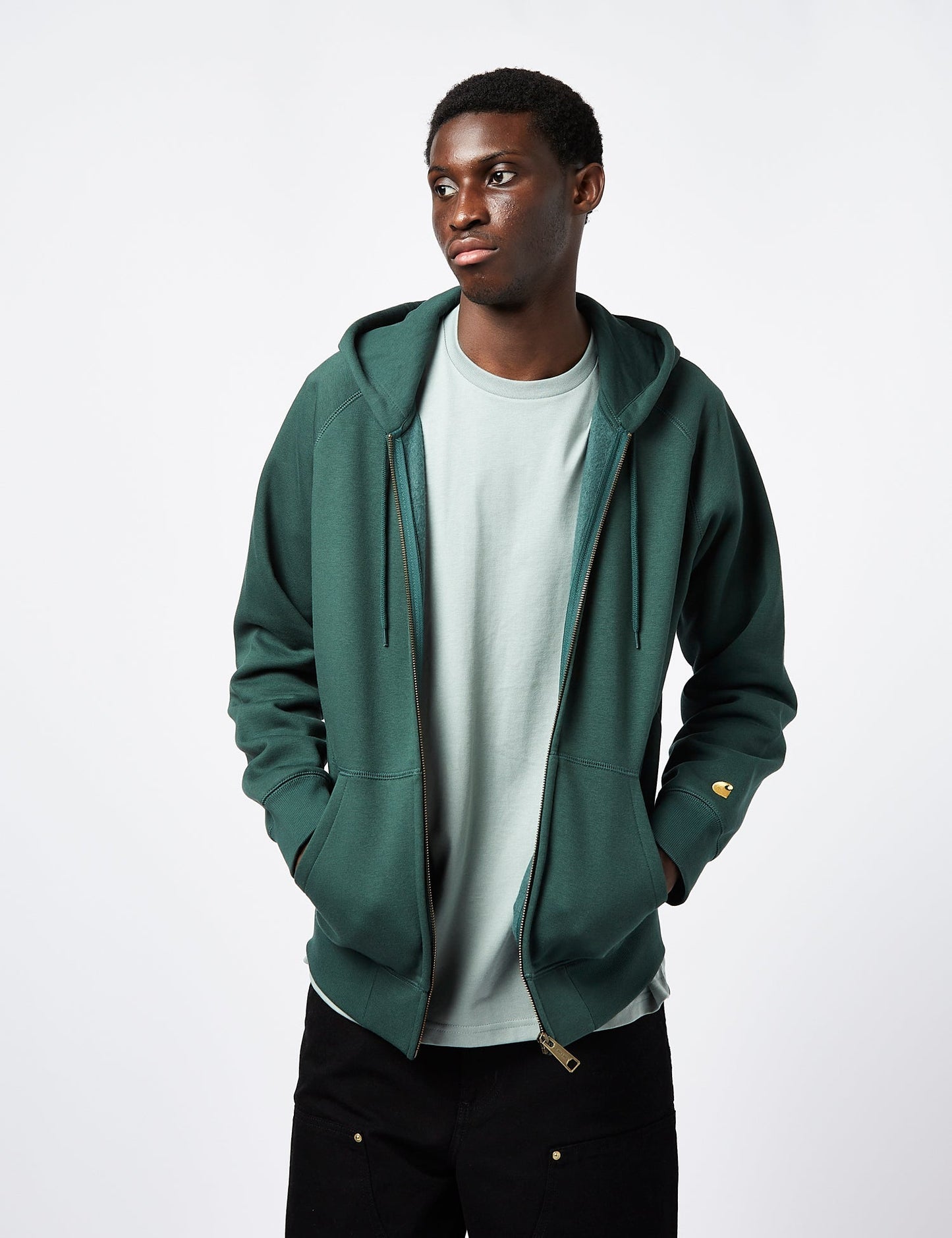 Sweat-shirt zippé à capuche Chase - Bleu marine foncé