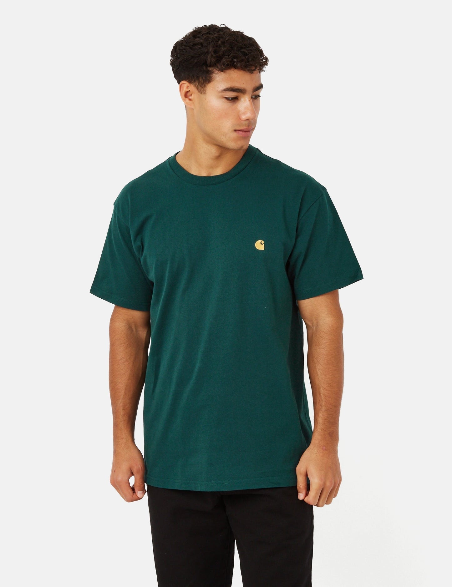 T-shirt ample Chase - Vert cerfeuil/Or