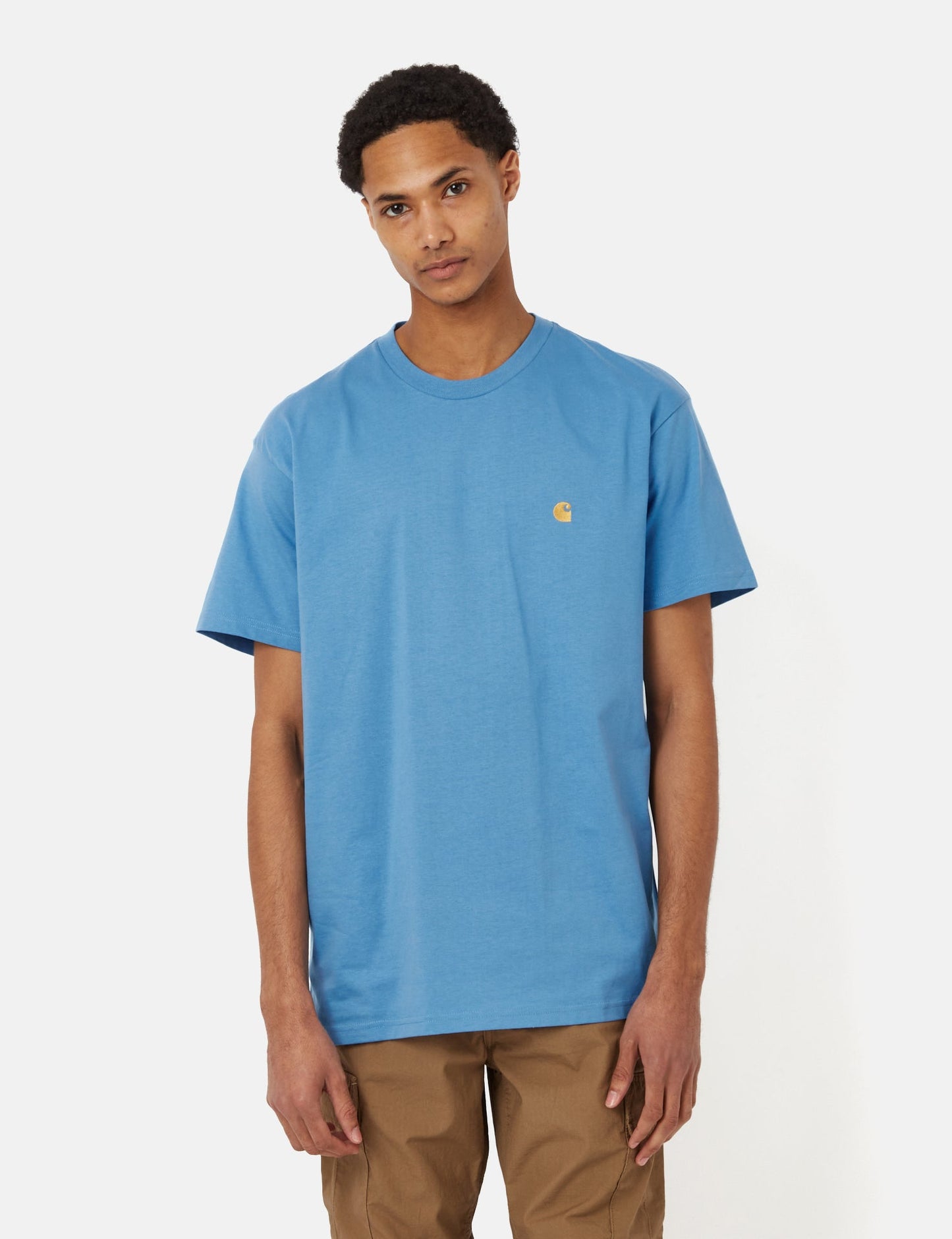 T-shirt Chase (ample) - Rose poudré/Or