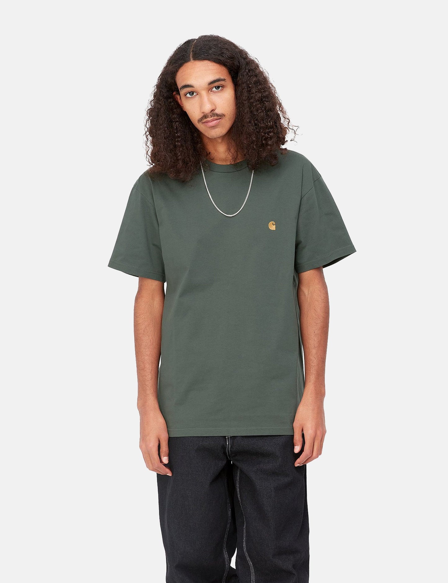 T-shirt Chase (ample) - Rose poudré/Or