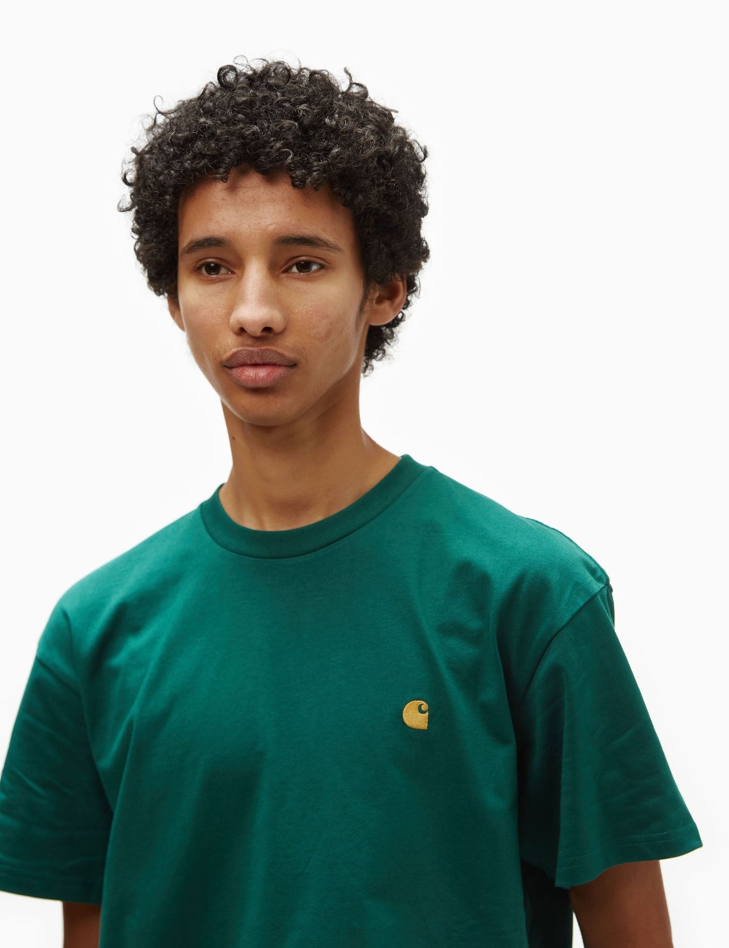 T-shirt ample Chase - Vert cerfeuil/Or