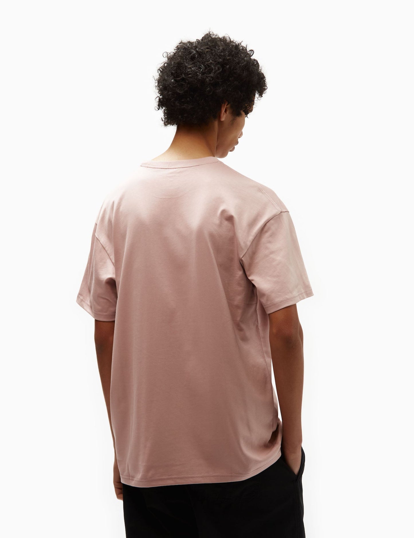 T-shirt Chase (ample) - Rose poudré/Or
