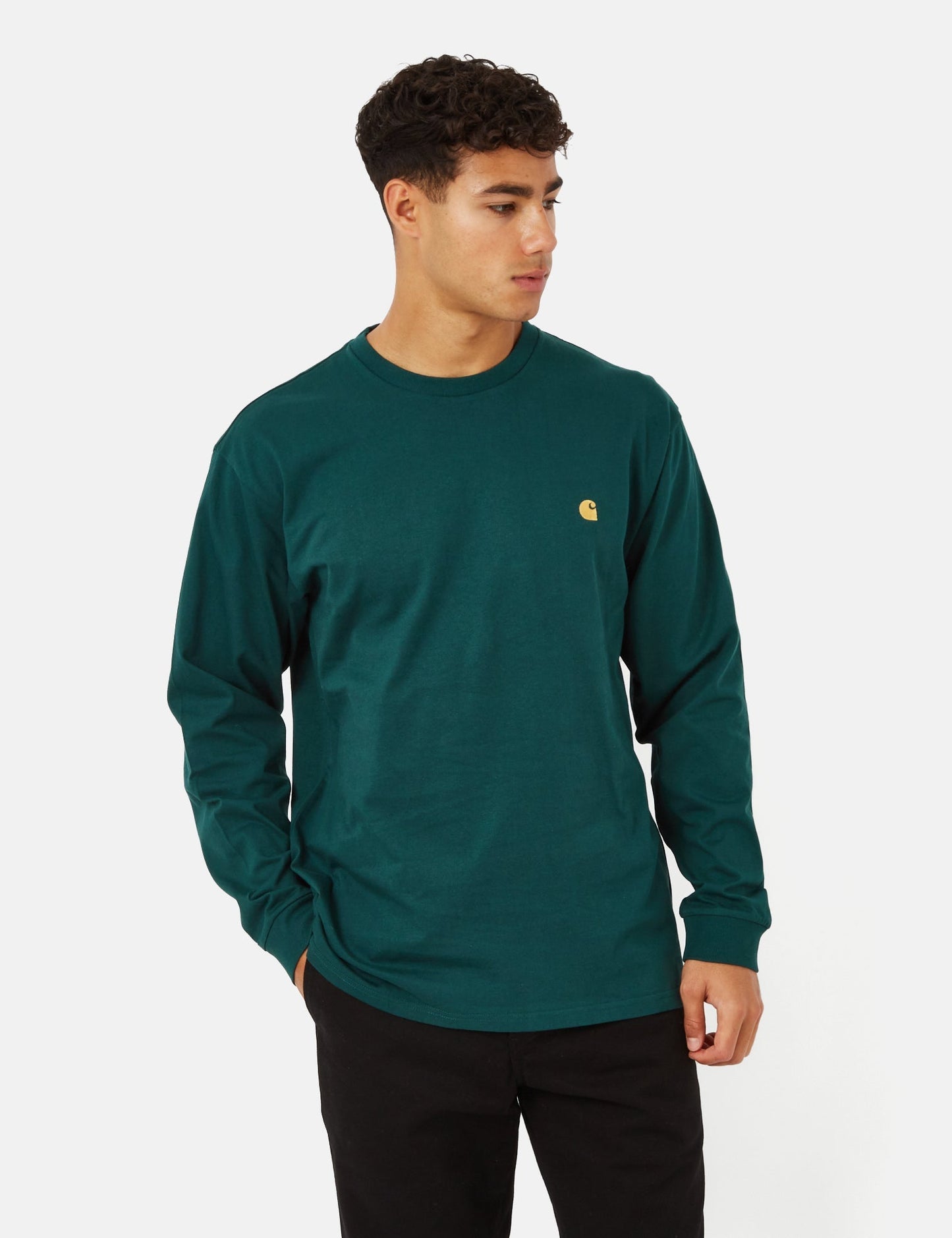 T-shirt à manches longues Chase (ample) - Vert botanique