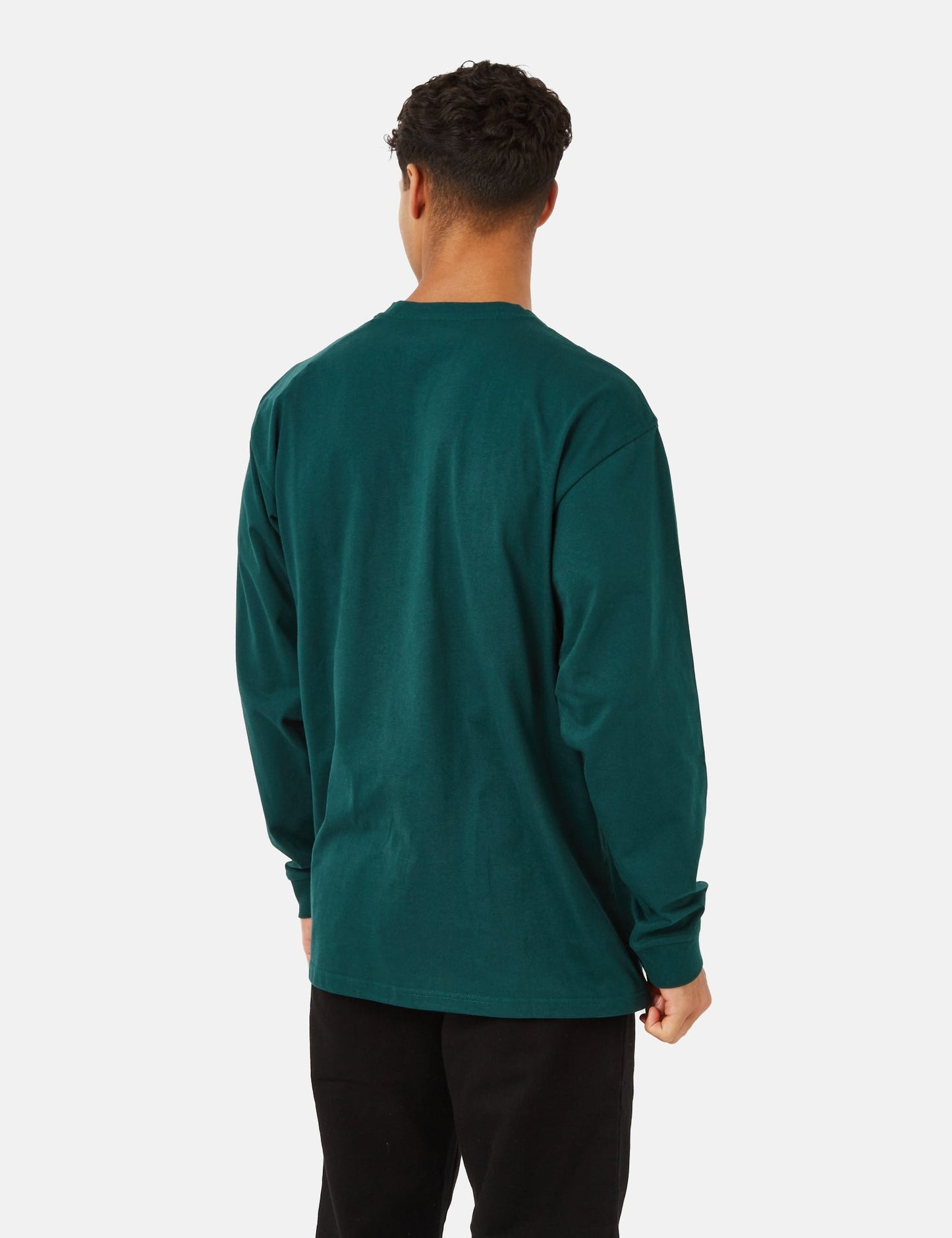 T-shirt à manches longues Chase (ample) - Vert botanique