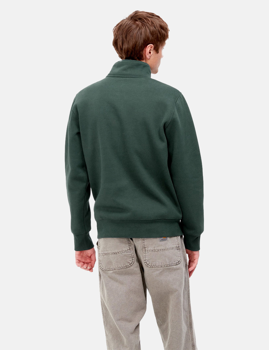 Chase Neck Zip Sweatshirt – Juniper Green