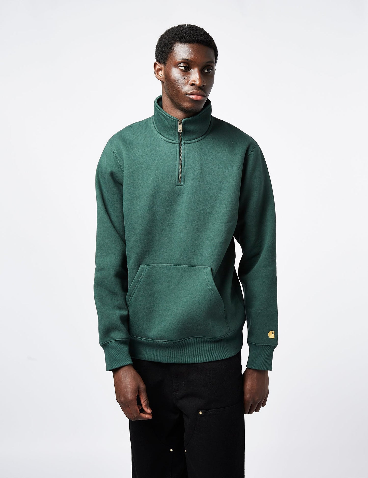 Sweat-shirt zippé Chase Neck - Discovery Green