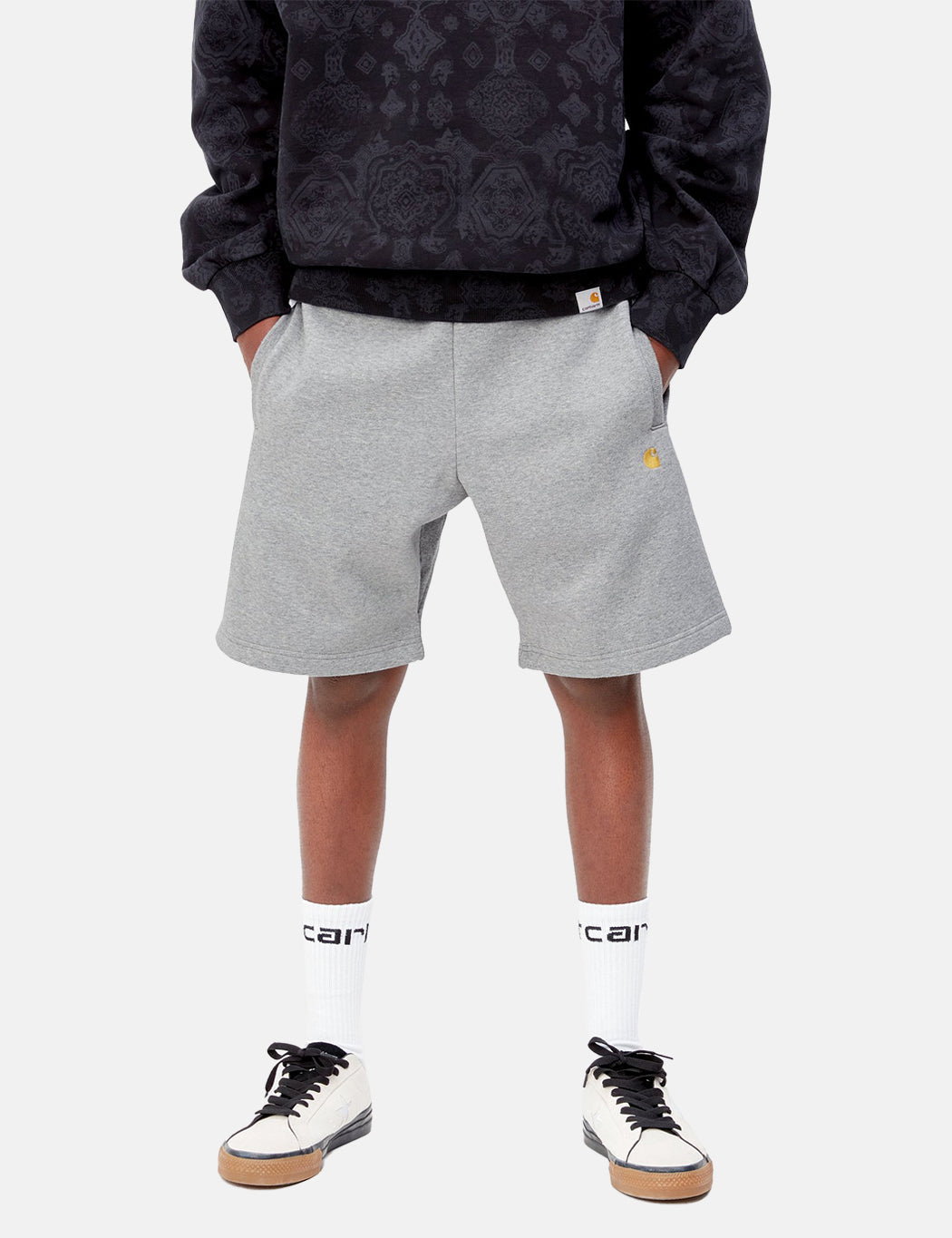 Shorts de sport Chase - Gris chiné