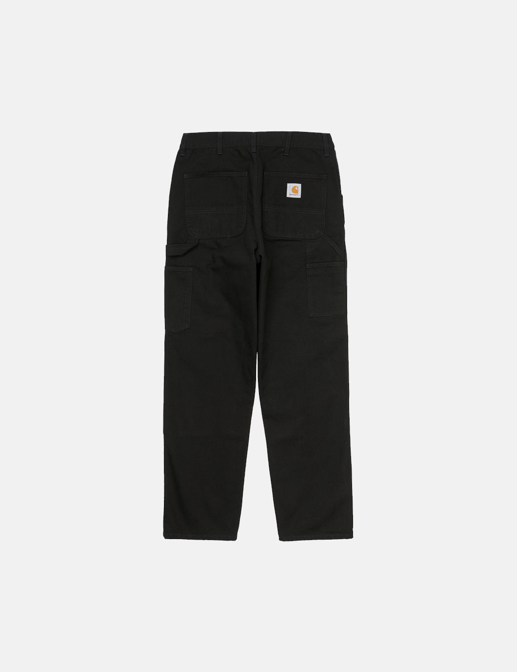 Pantalon double épaisseur (coupe décontractée/droite) - Noir