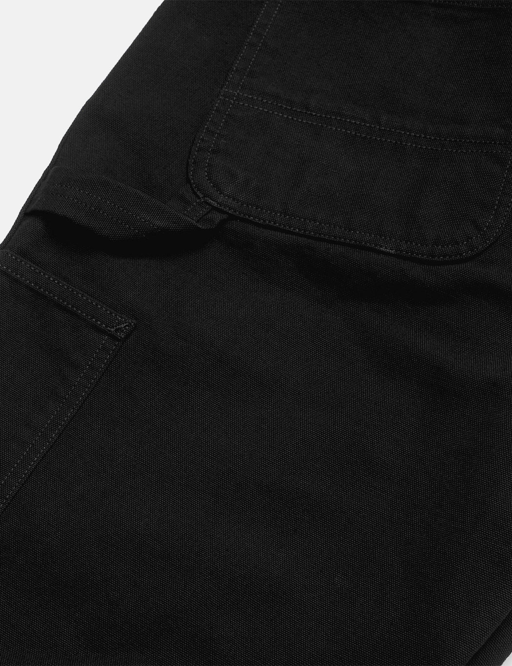 Pantalon double épaisseur (coupe décontractée/droite) - Noir