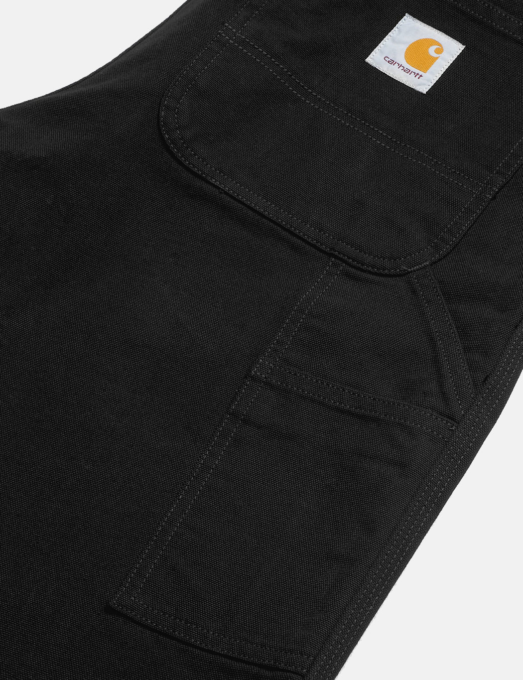 Pantalon double épaisseur (coupe décontractée/droite) - Noir