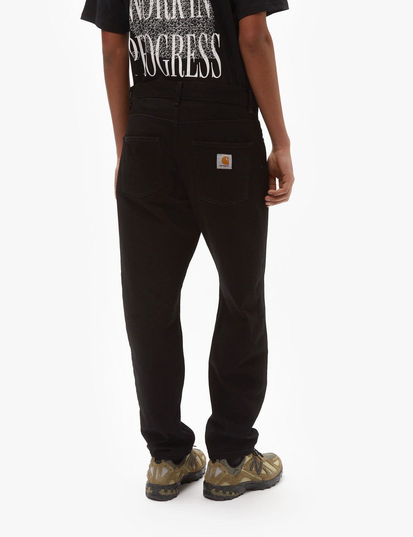 Pantalon Newel (décontracté) - Noir délavage unique