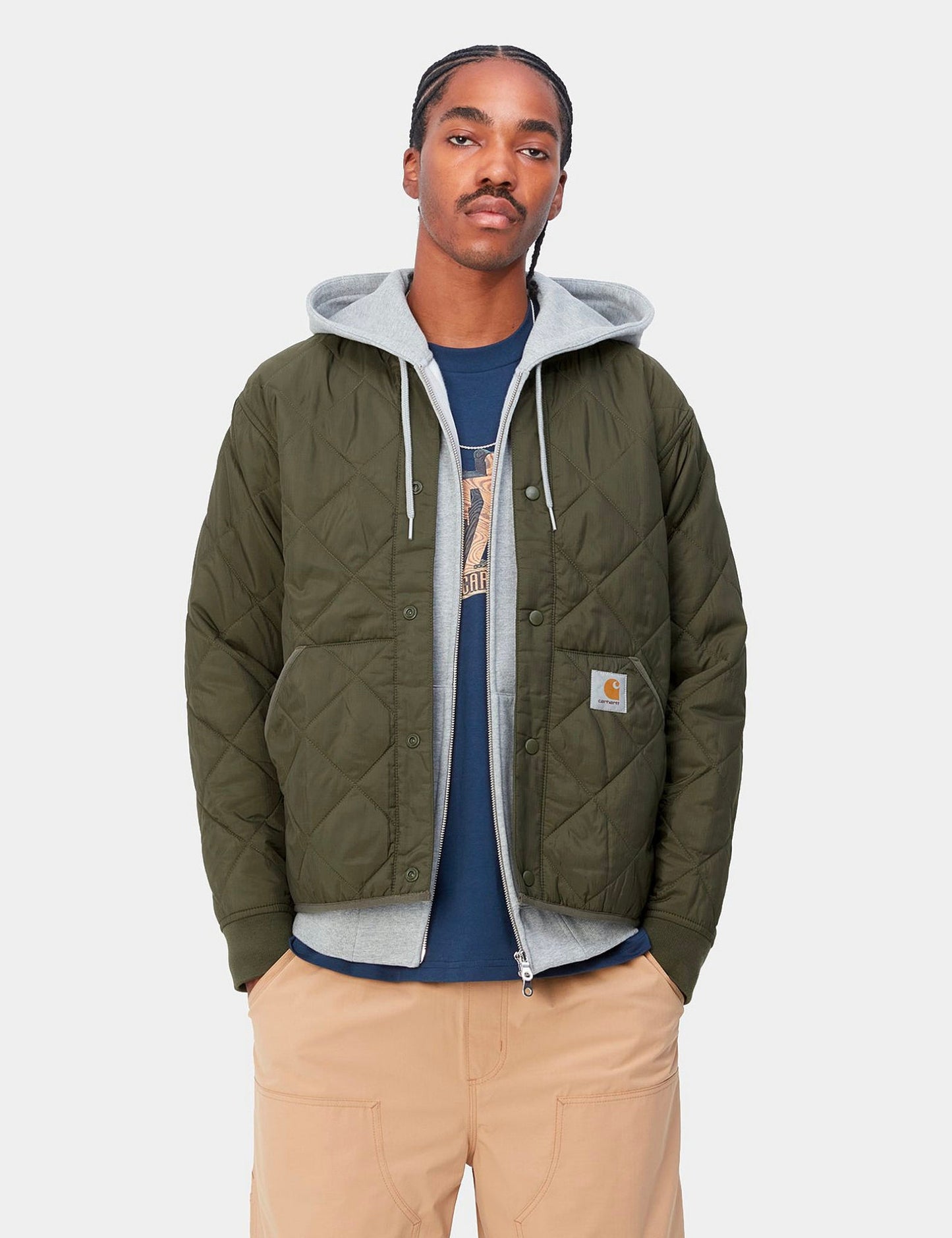 Veste doublée Barrow (Ripstop recyclé) - Vert plante