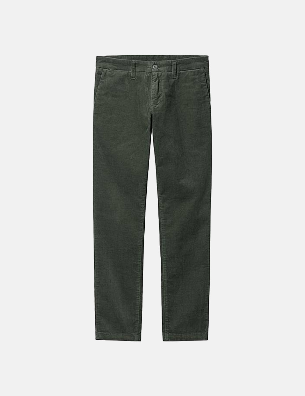 Sid Pant Cord Chino (coupe ajustée) - Vert buis
