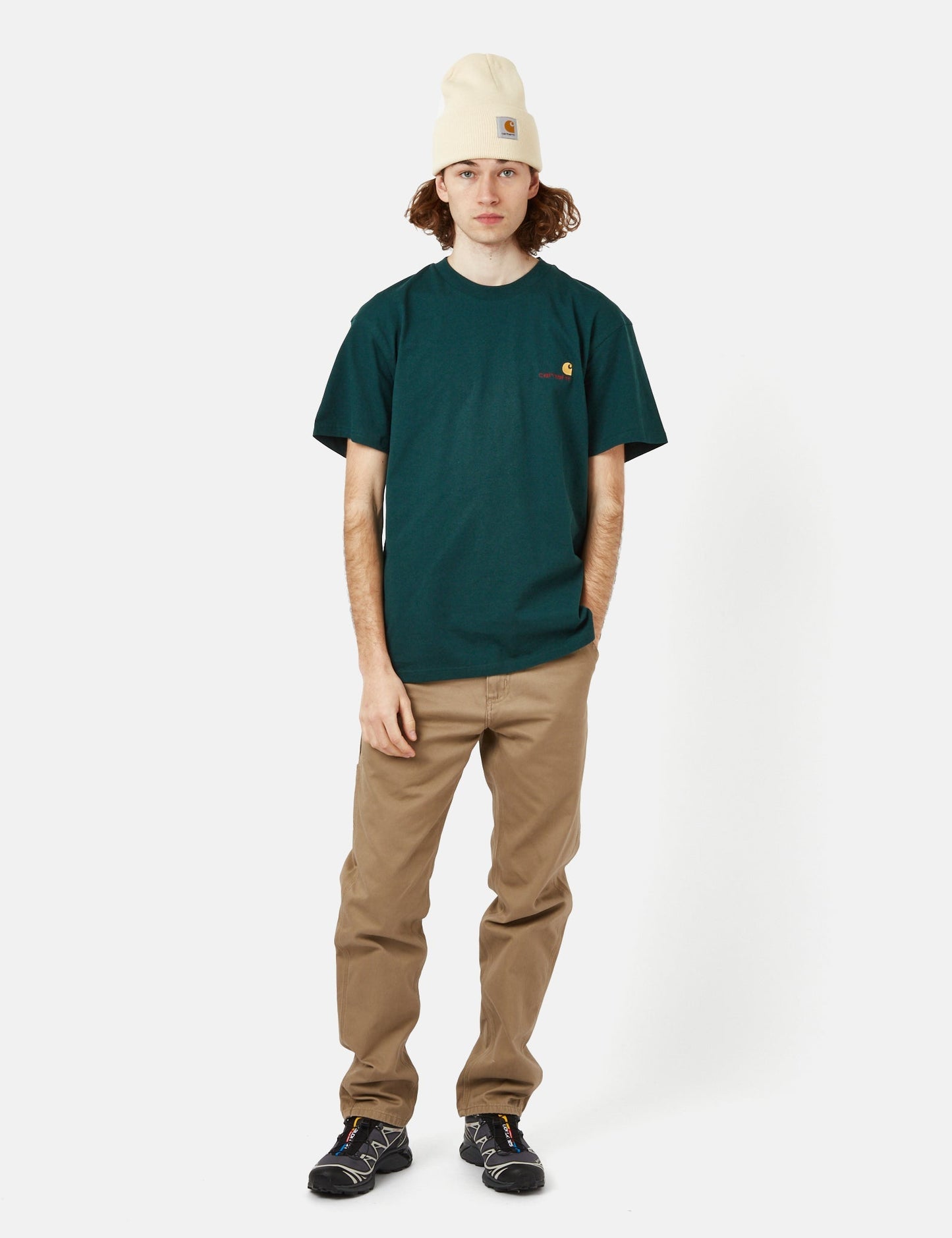 T-shirt American Script (biologique) - Vert botanique