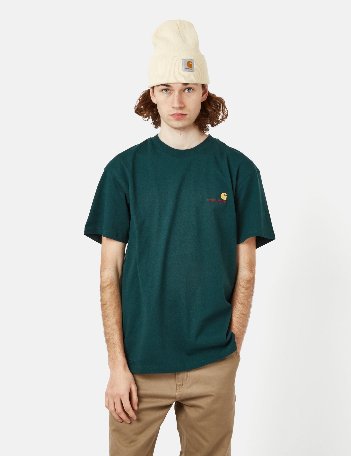T-shirt American Script (biologique) - Vert botanique