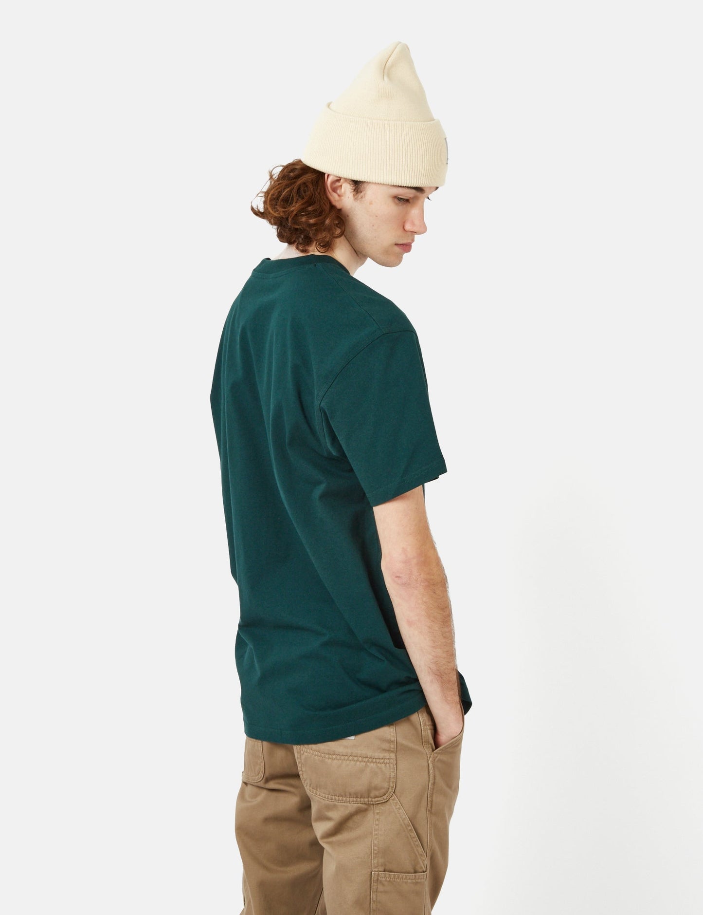 T-shirt American Script (biologique) - Vert botanique