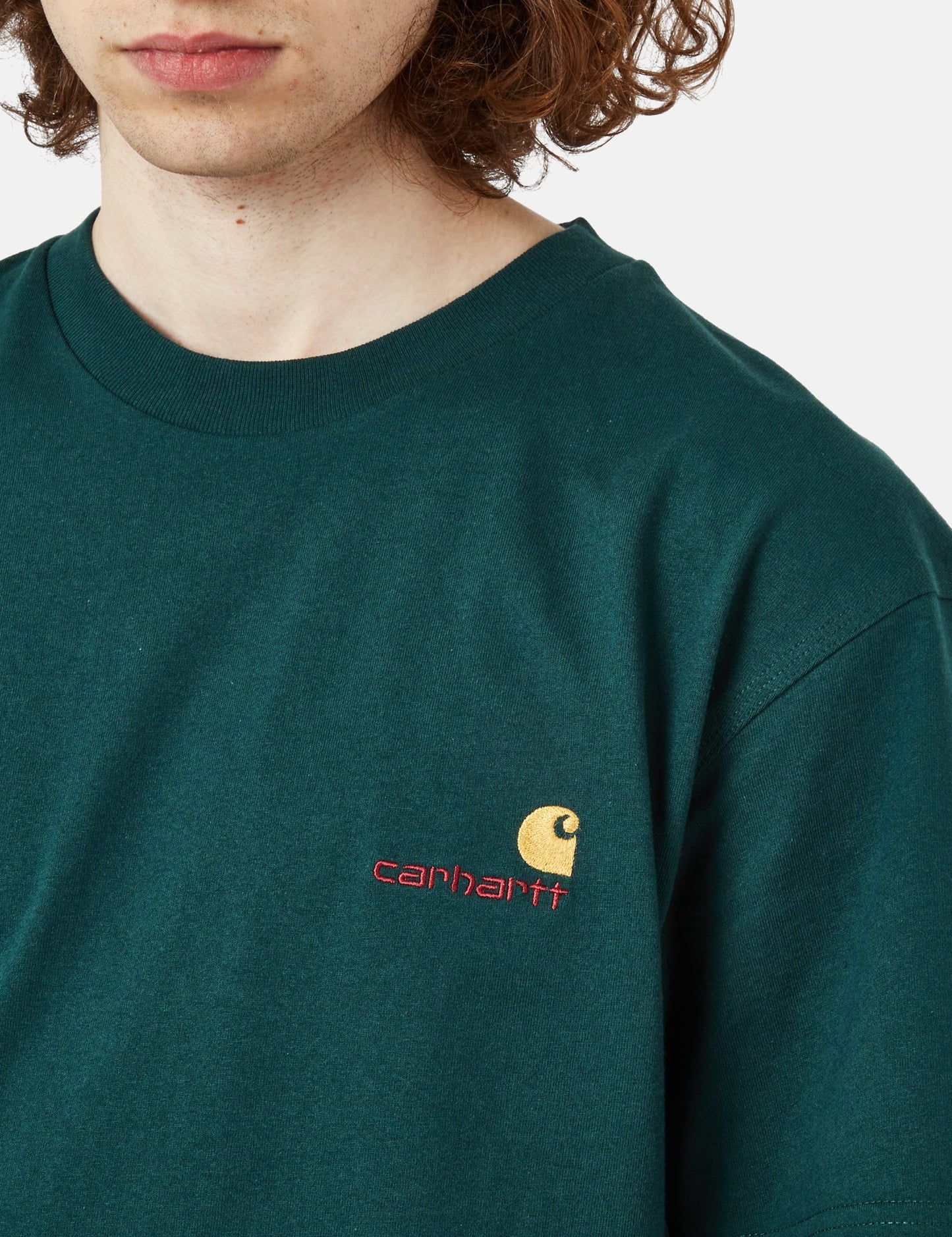 T-shirt American Script (biologique) - Vert botanique