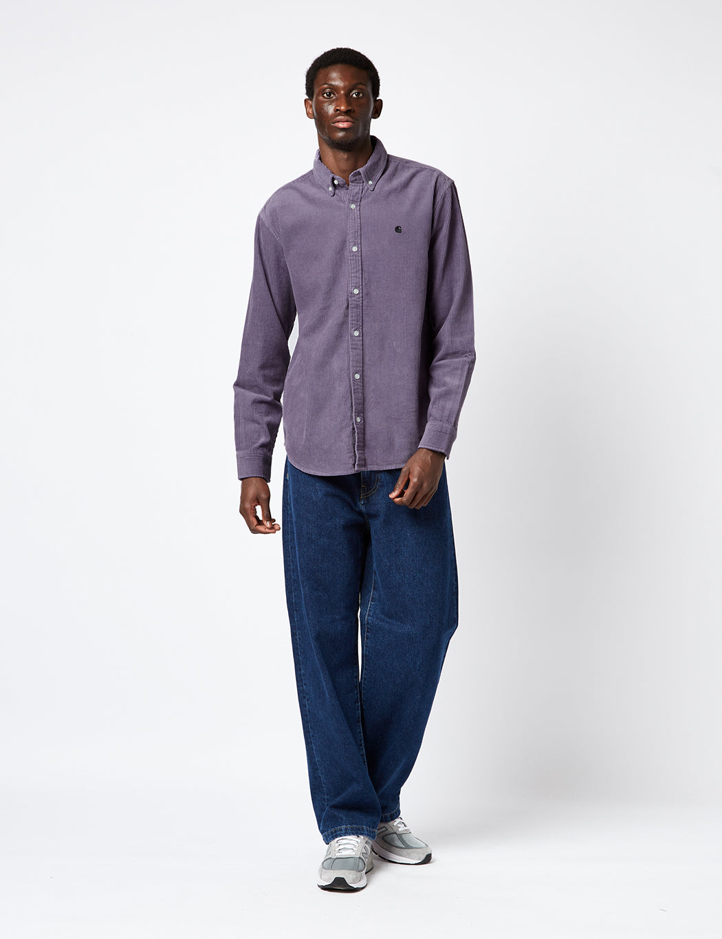 Madison Hemd (Feincord) - Glassy Purple
