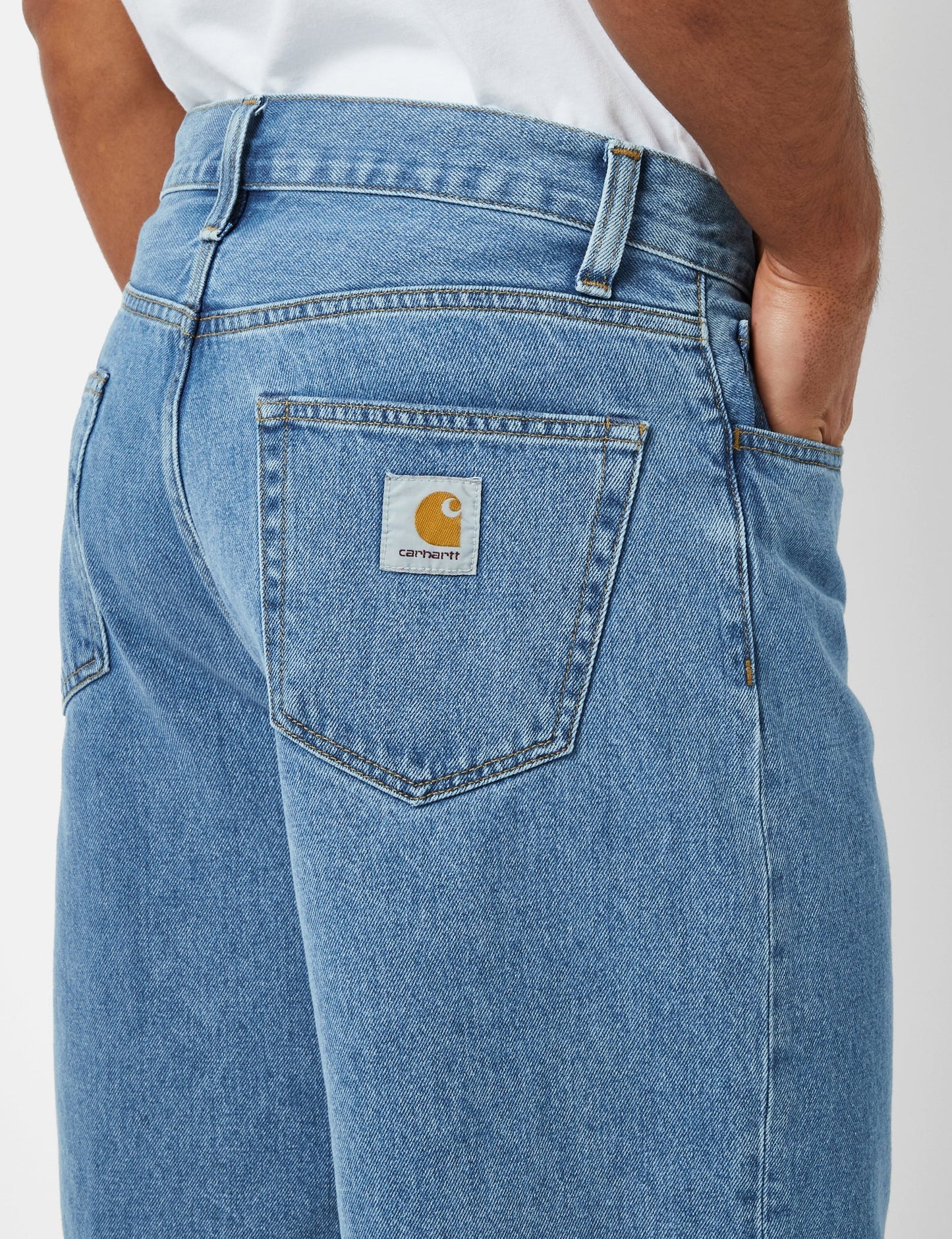 Short Landon (ample) - Bleu délavé épais