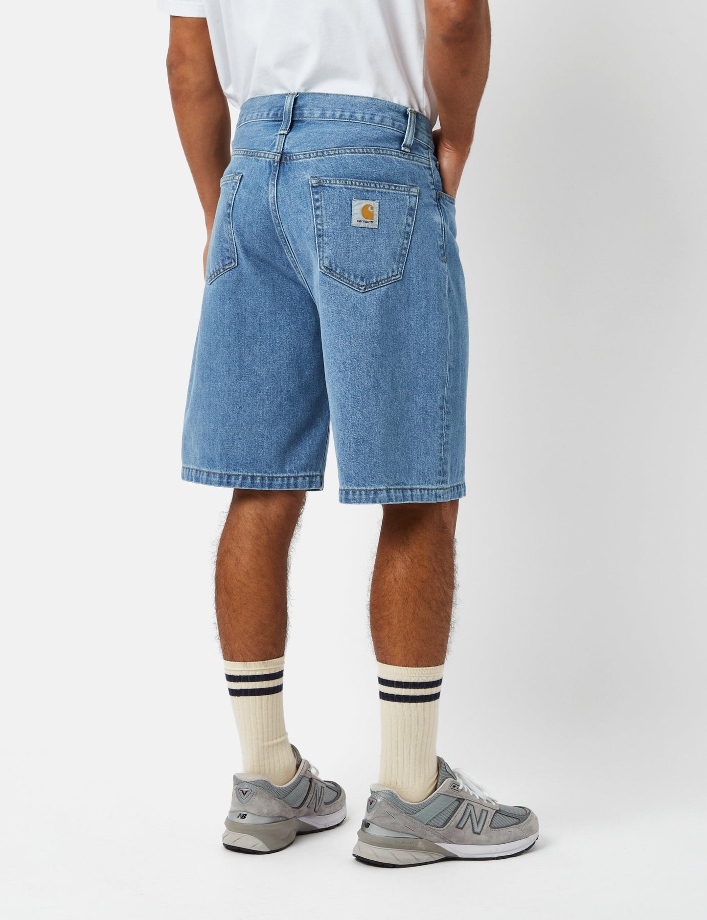 Short Landon (ample) - Bleu délavé épais