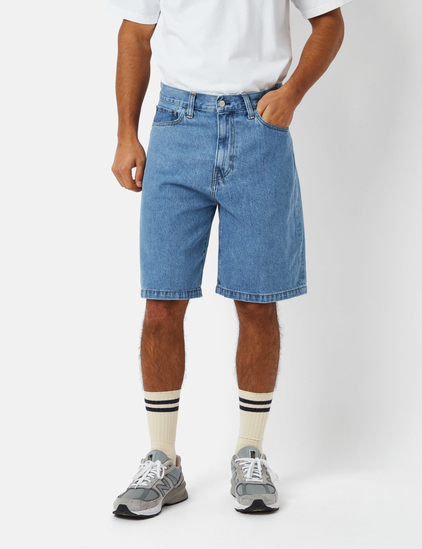 Short Landon (ample) - Bleu délavé épais