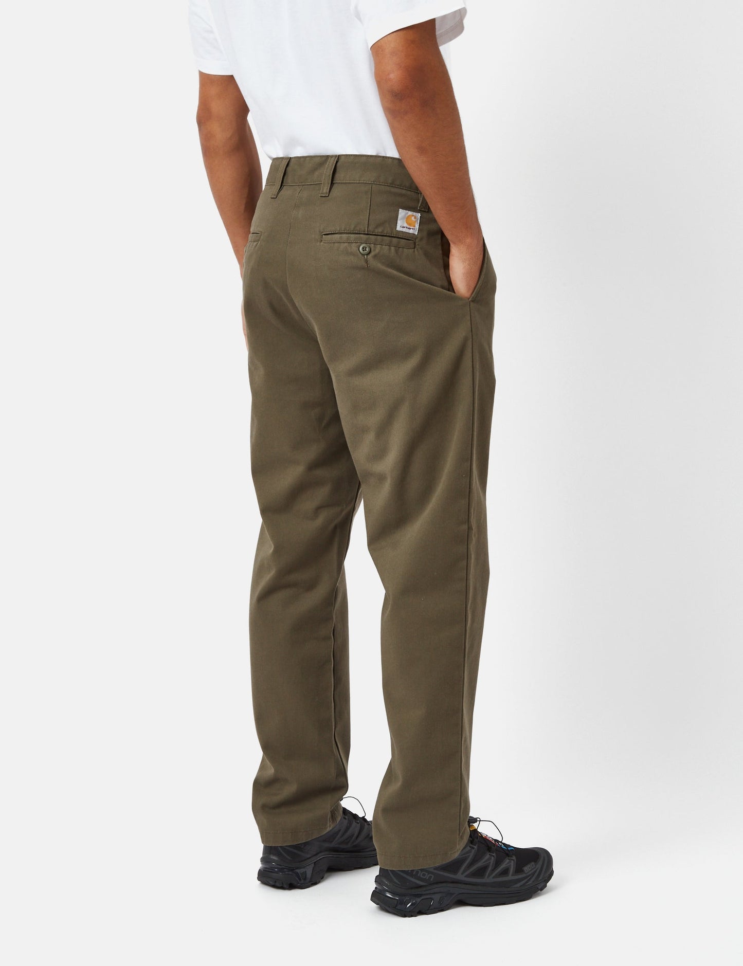 Pantalon Calder (décontracté, fuselé) - Vert ortie
