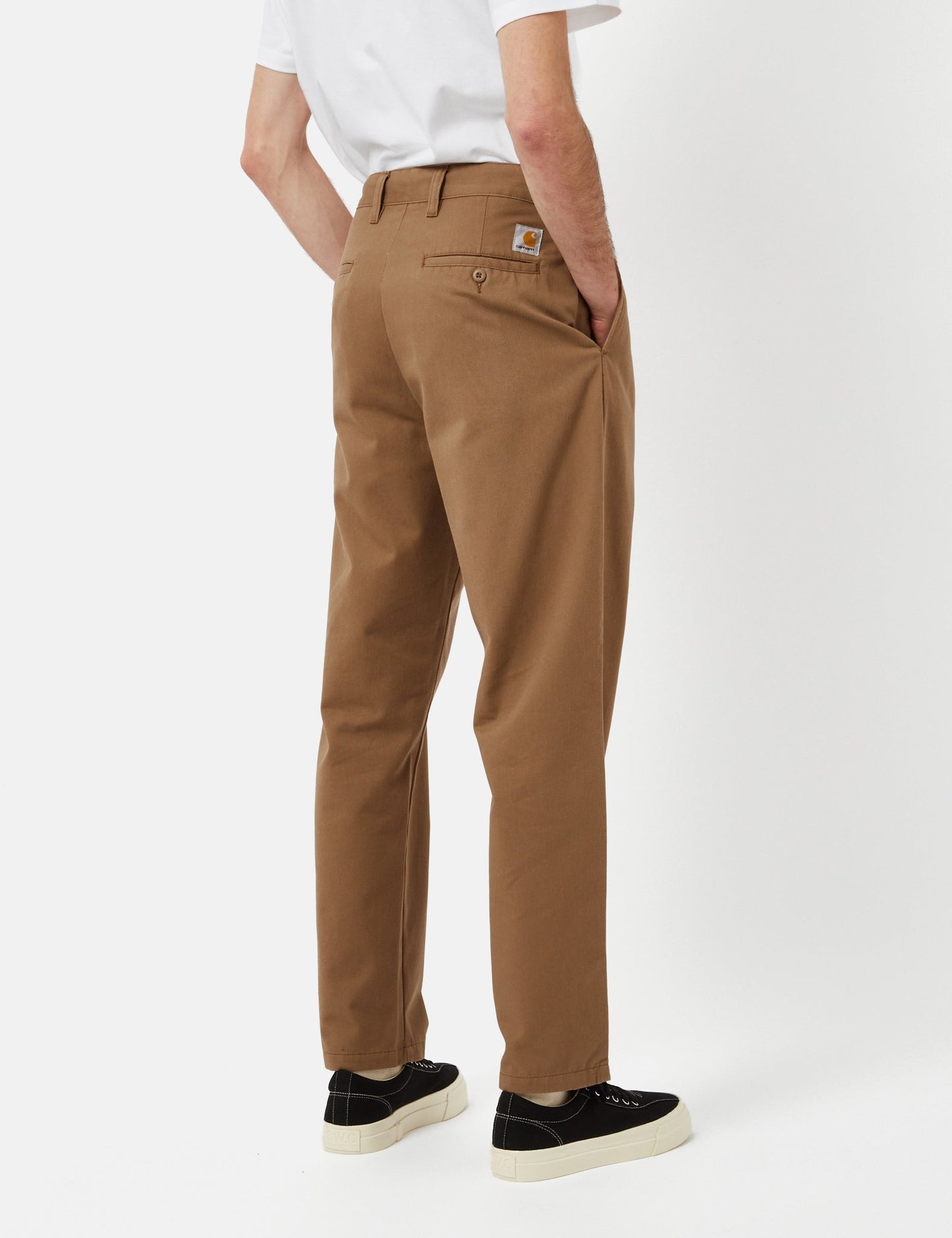 Pantalon Calder (coupe décontractée, fuselée) - Marron Bison rincé
