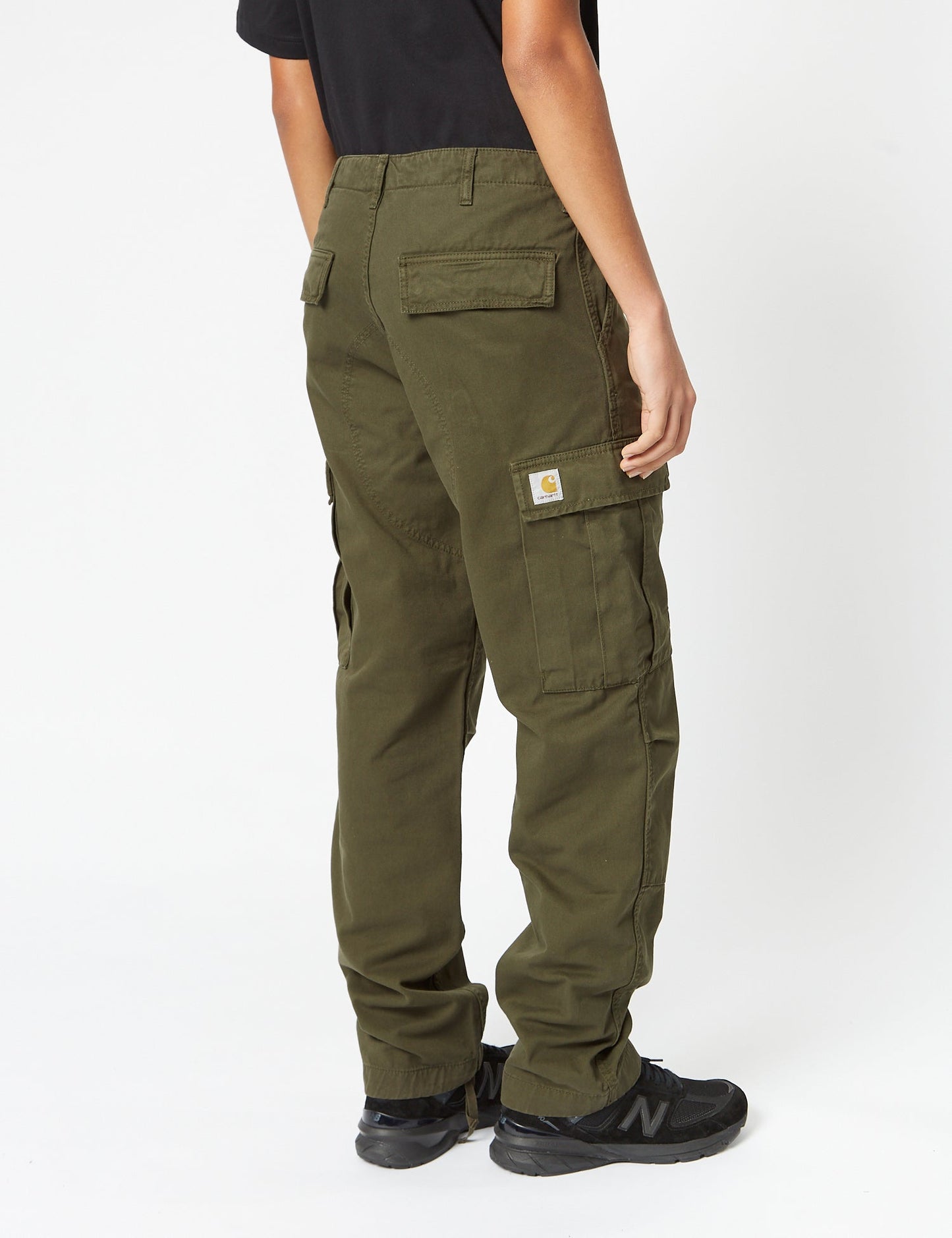 Pantalon cargo classique (sergé de coton Moraga) - Vert Végétal