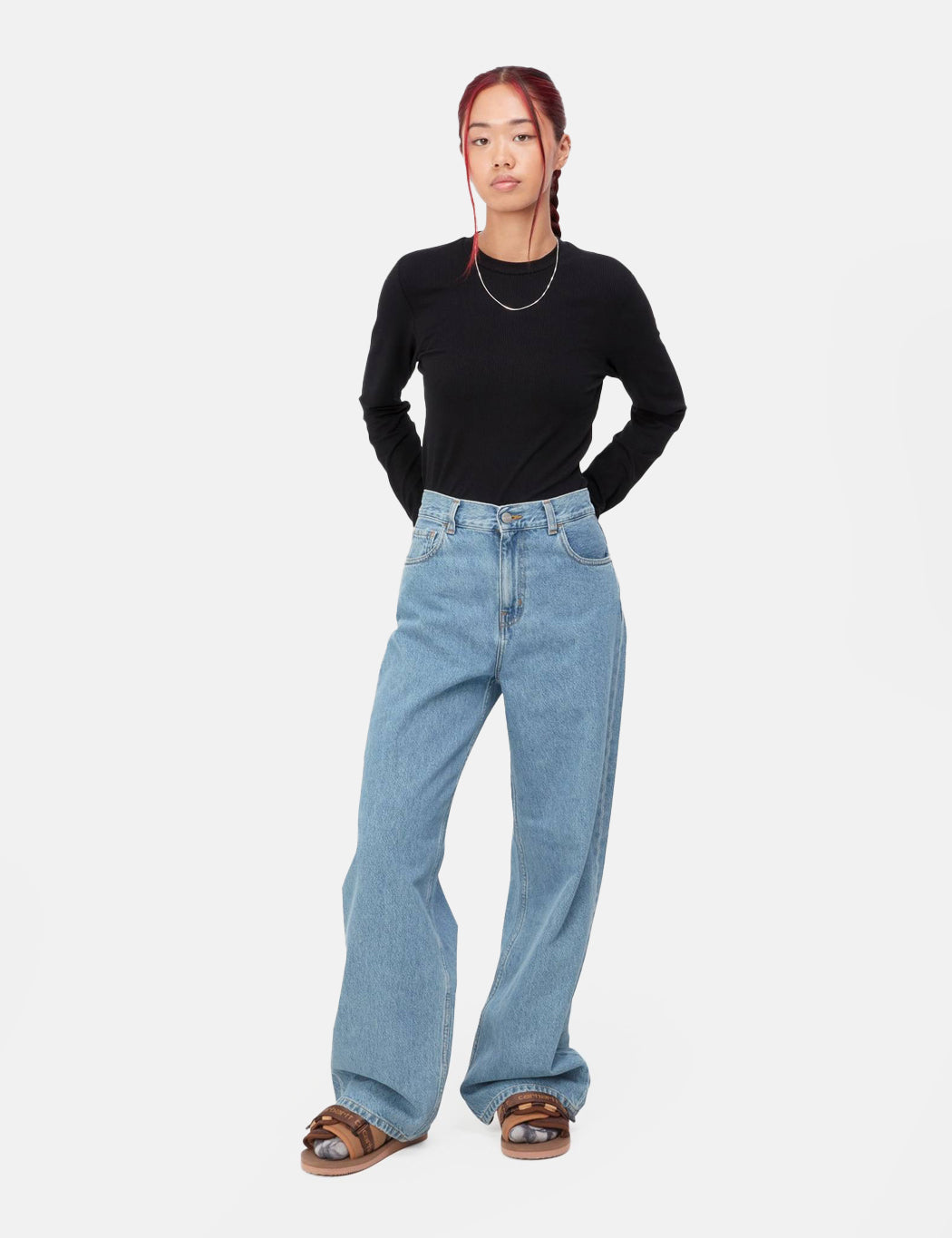 Pantalon Jane Femme (ample) - Bleu délavé intense