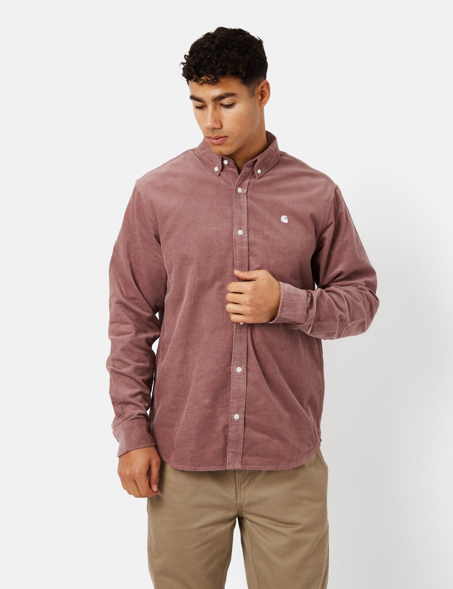 Chemise Madison (Fine Corde) - Vert Yucca/Blanc