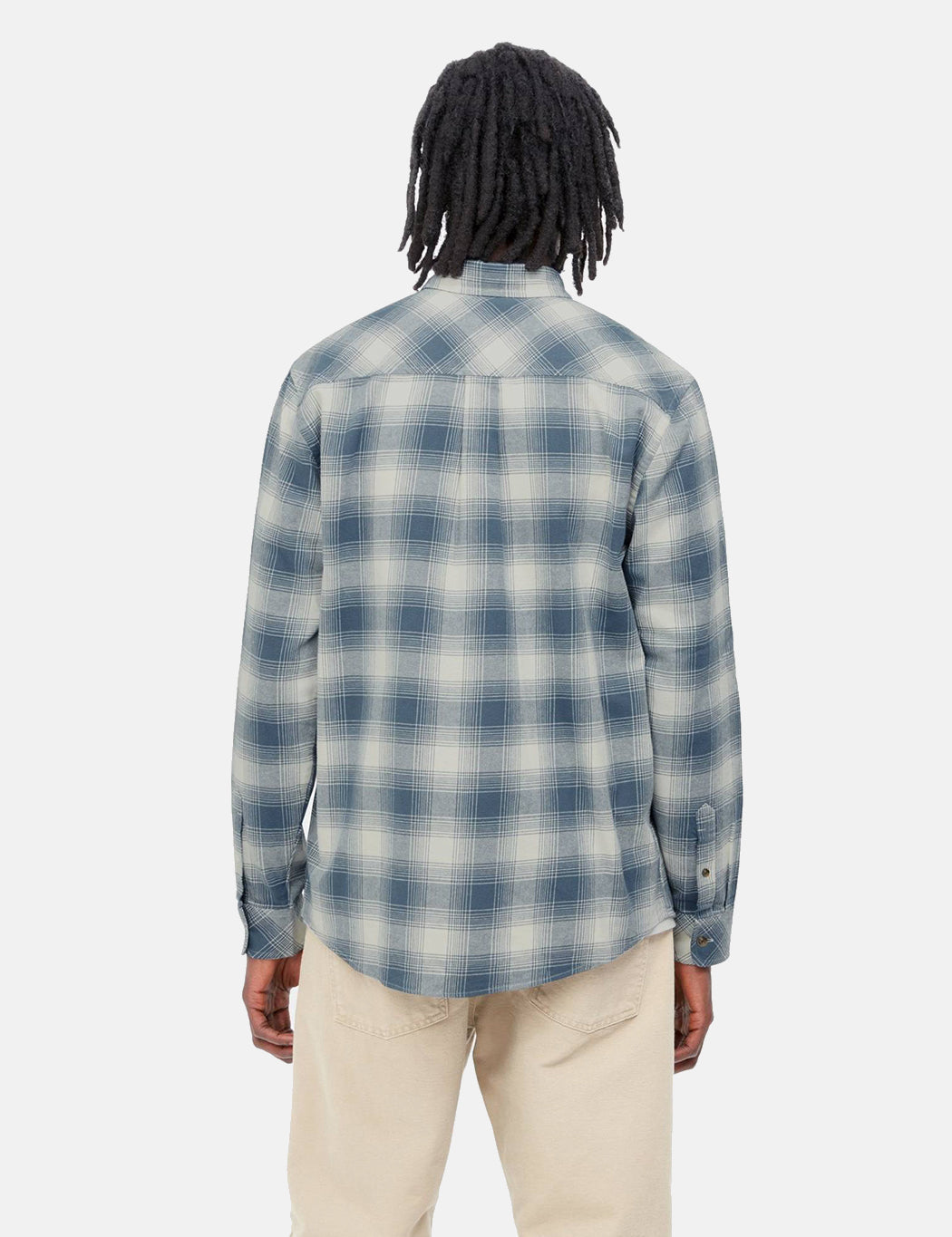 Chemise Deaver à carreaux - Bleu orage