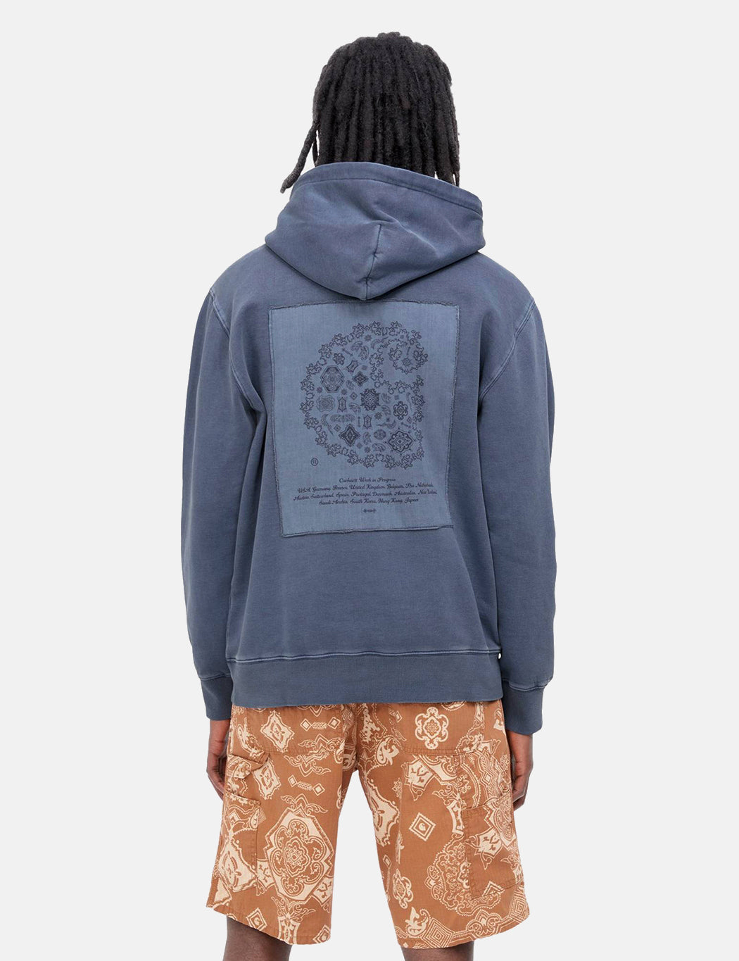 Sweat à capuche Verse Patch - Bleu Enzian