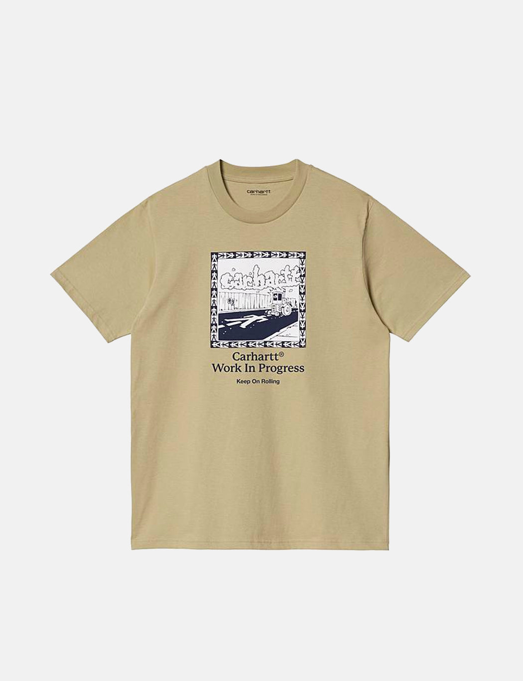 T-shirt Steamroller - Marron Ammonite