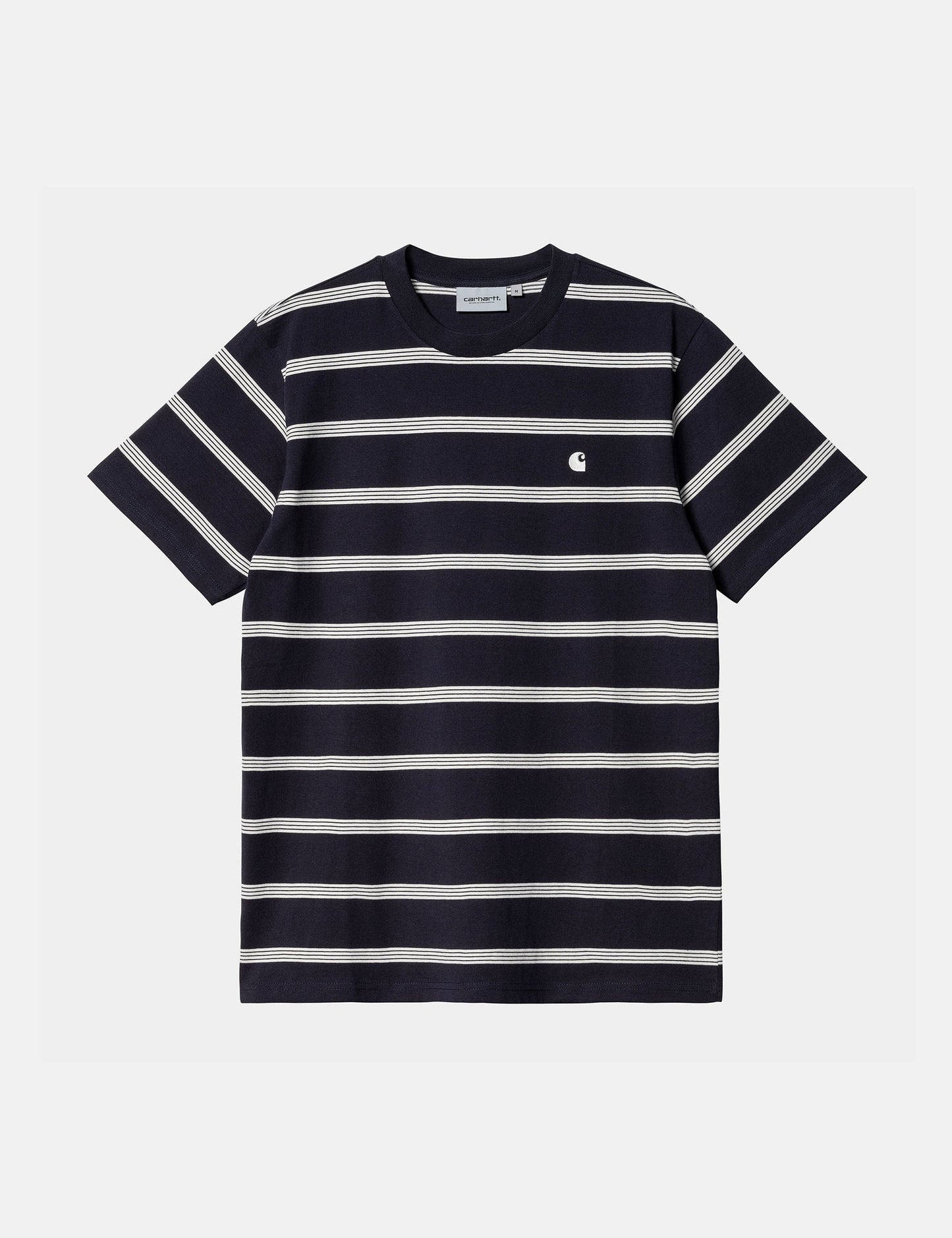 T-shirt rayé Glover - Bleu marine foncé/Wax/Wax