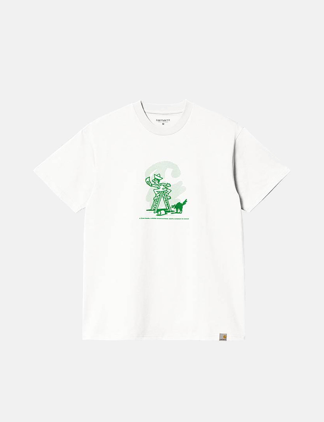 T-shirt Lucky Painter - Blanc/Vert Bonsaï