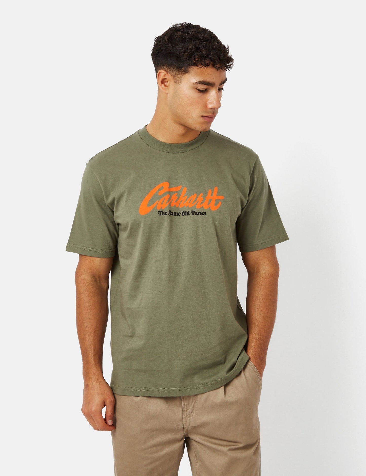 T-shirt Old Tunes (Bio) - Vert Dollar