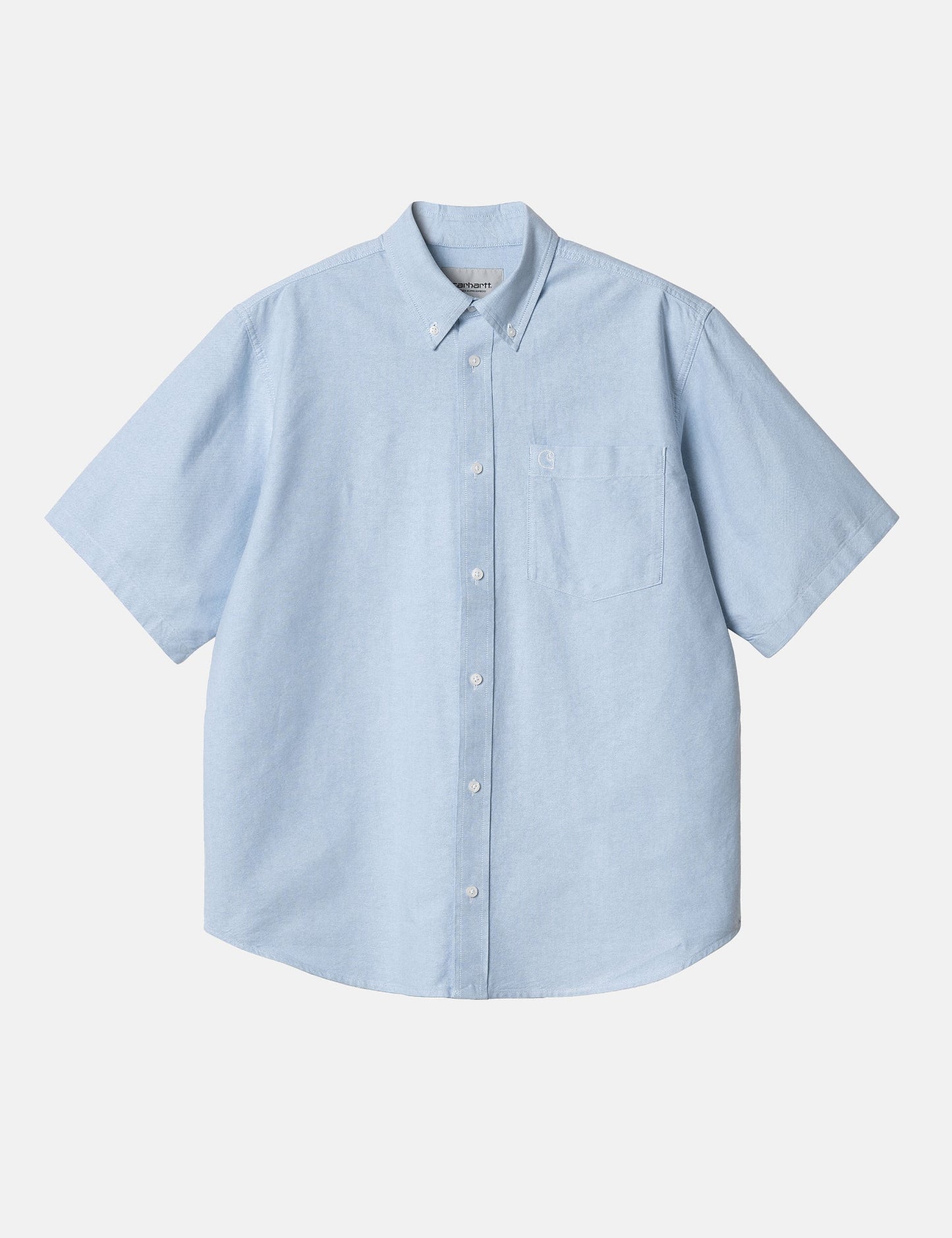 Hemd Braxton – Bleached Blue/Wax