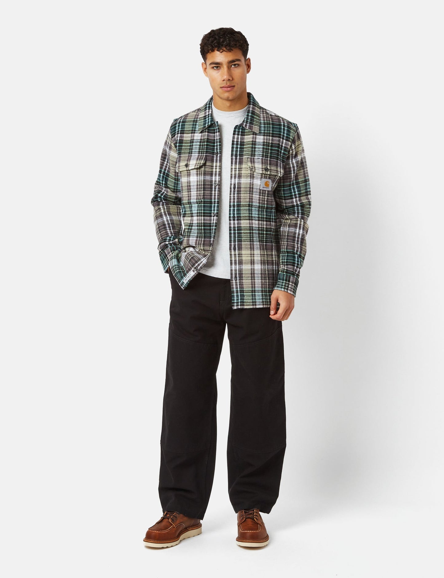 Chemise Valmon (Regular) - Valmon Carreaux/Vert Botanique